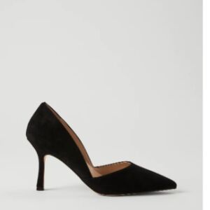 Ann Taylor Azra black suede pumps size 8.5